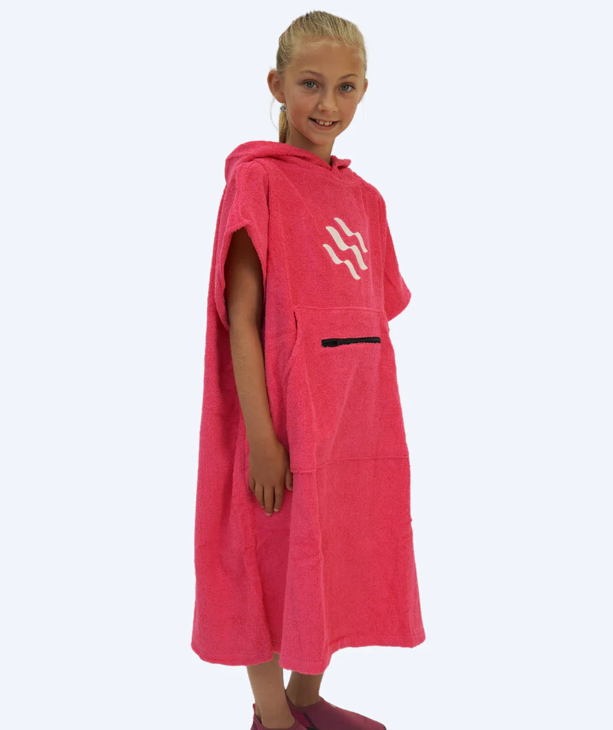 Watery Badeponcho für Junioren (6-15) - Baumwolle - Rosa - Image 3