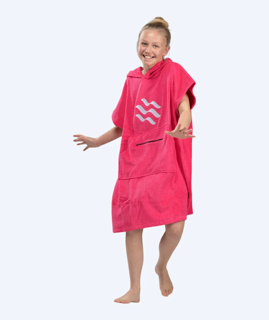 Watery Badeponcho für Junioren (6-15) - Baumwolle - Rosa - Image 5