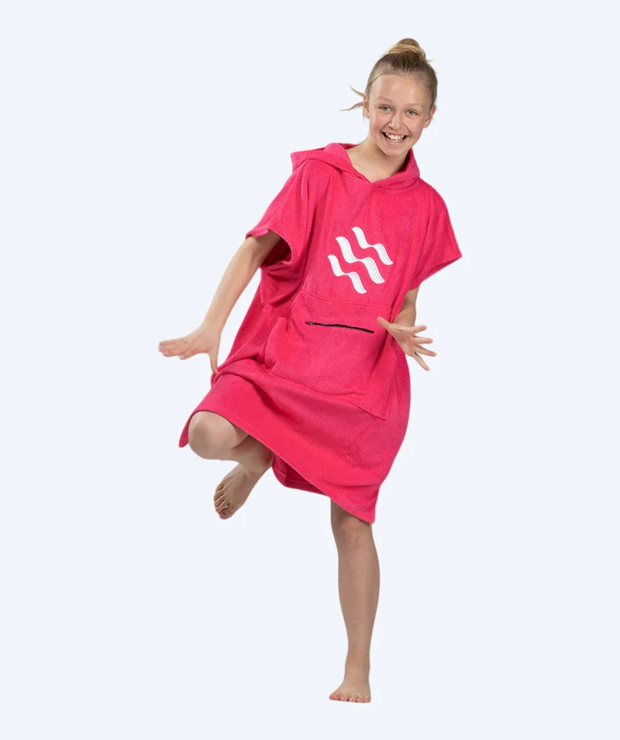 Watery Badeponcho für Junioren (6-15) - Baumwolle - Rosa - Image 6
