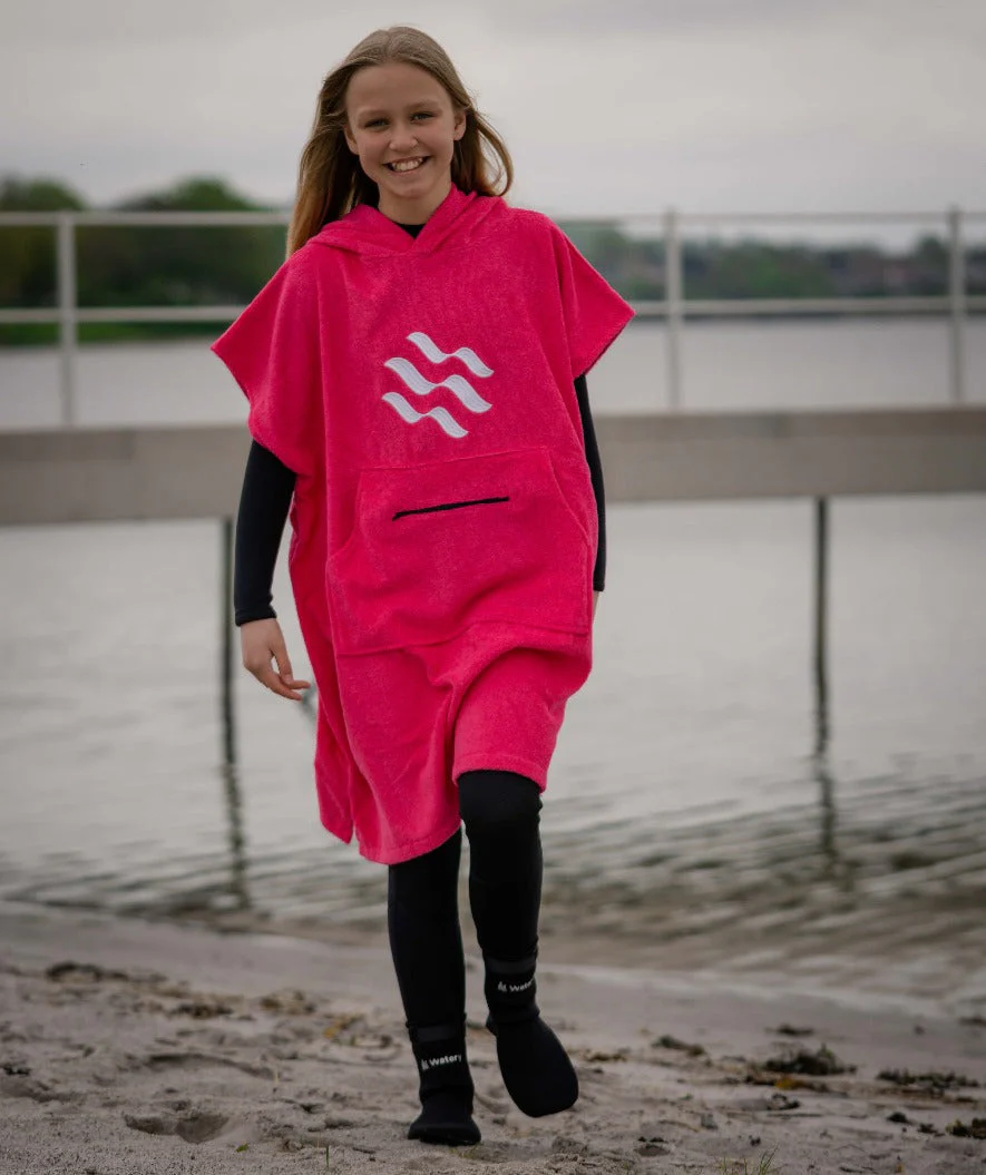 Watery Badeponcho für Junioren (6-15) - Baumwolle - Schwarz - Image 13