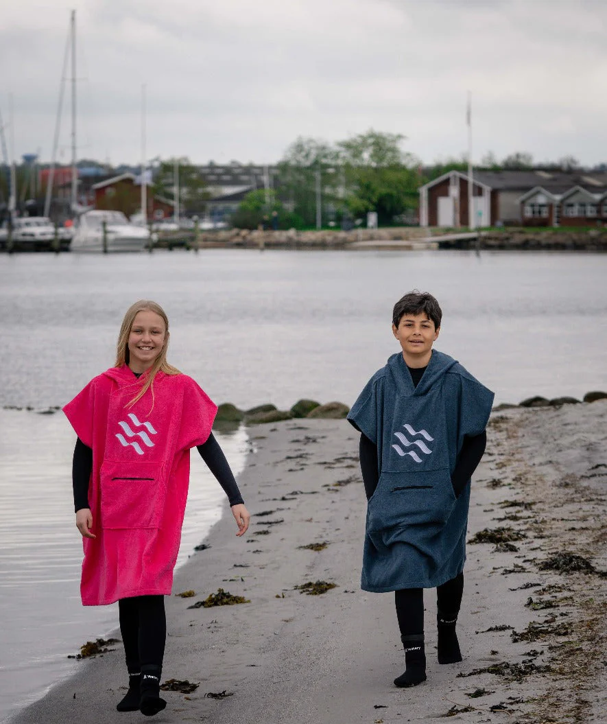 Watery Badeponcho für Junioren (6-15) - Baumwolle - Schwarz - Image 14