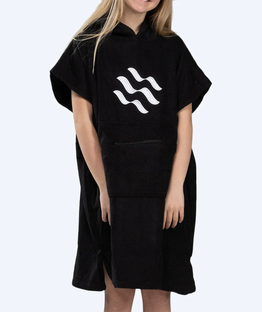Watery Badeponcho für Junioren (6-15) - Baumwolle - Schwarz - Image 6