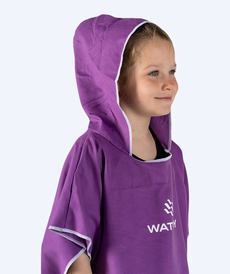 Watery Badeponcho für Junioren (6-15) - Mikrofaser - Lila - Image 5