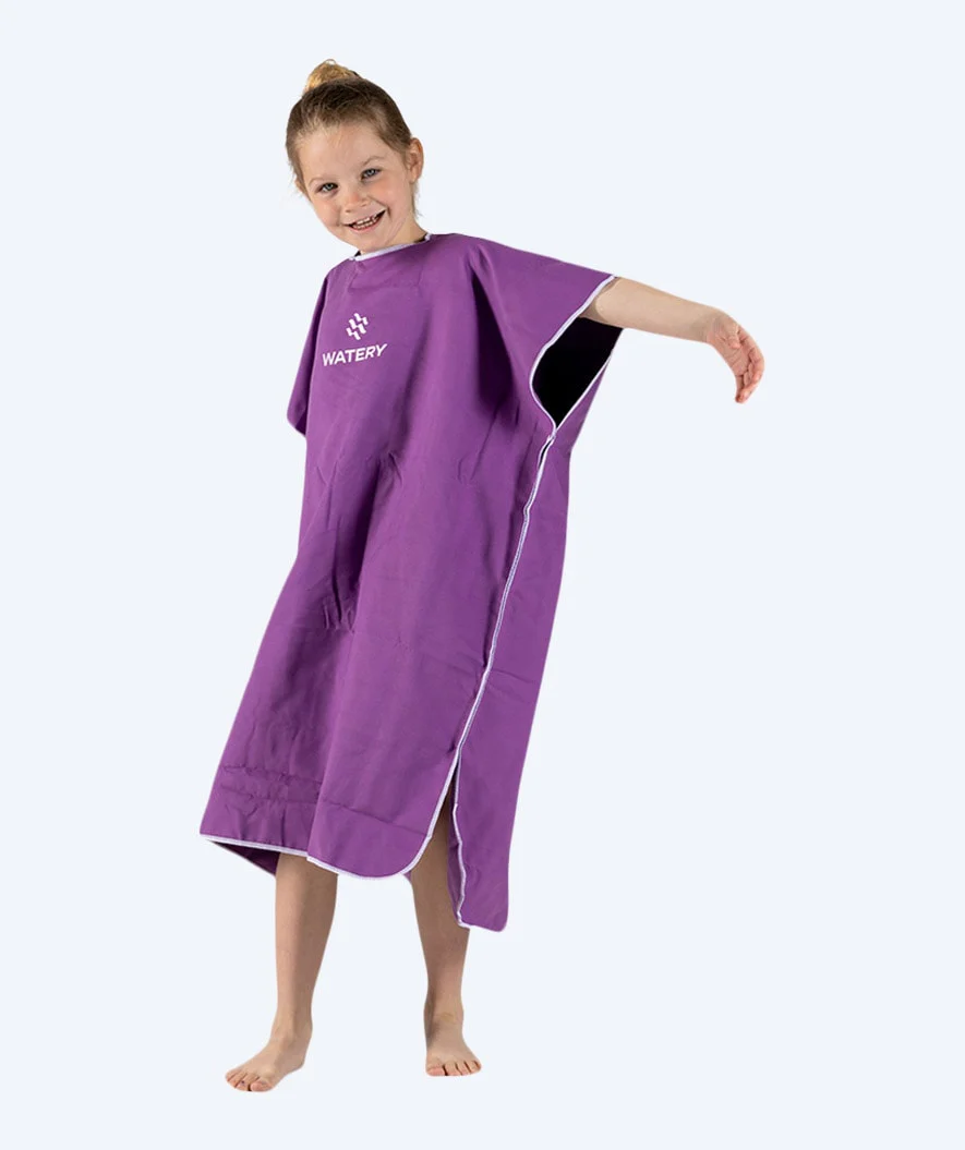 Watery Badeponcho für Junioren (6-15) - Mikrofaser - Lila - Image 7