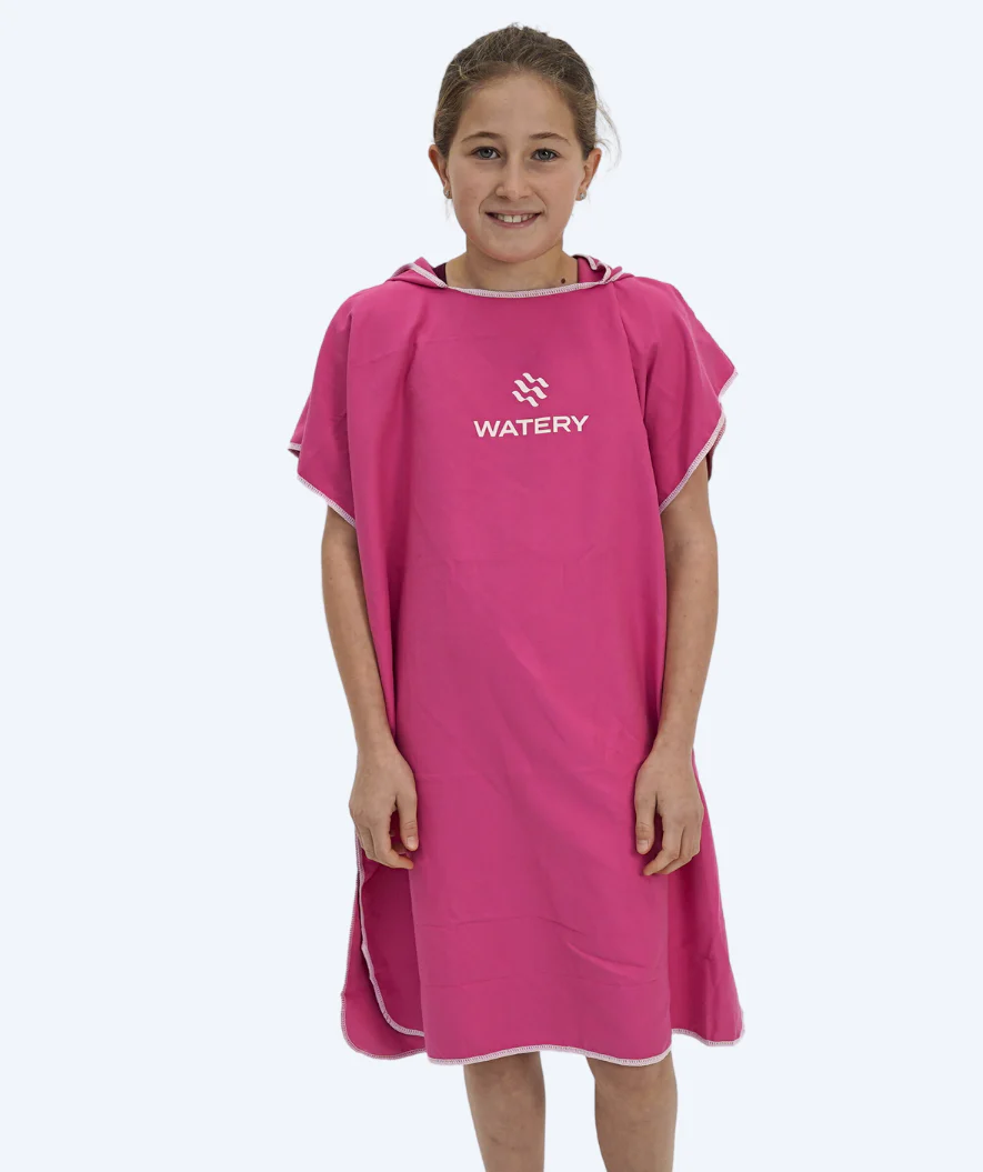Watery Badeponcho für Junioren (6-15) - Mikrofaser - Rosa - Image 2