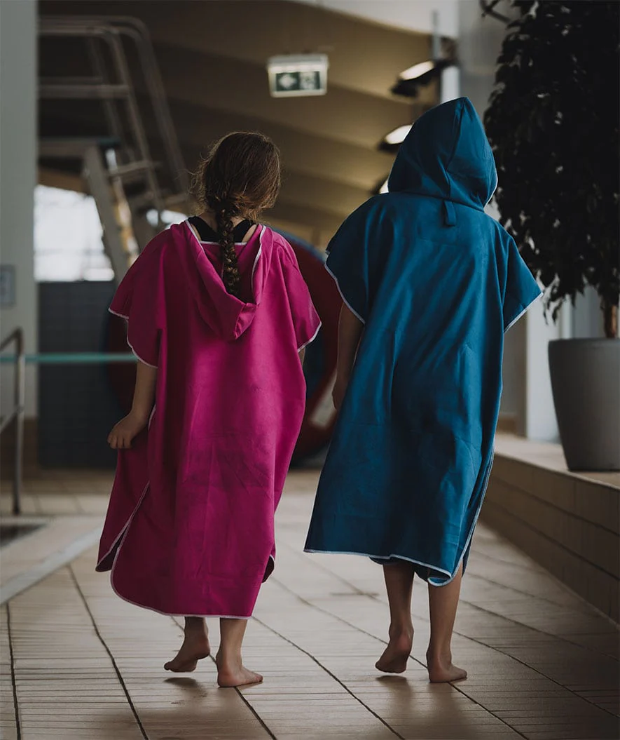 Watery Badeponcho für Junioren (6-15) - Mikrofaser - Royal Blue - Image 16