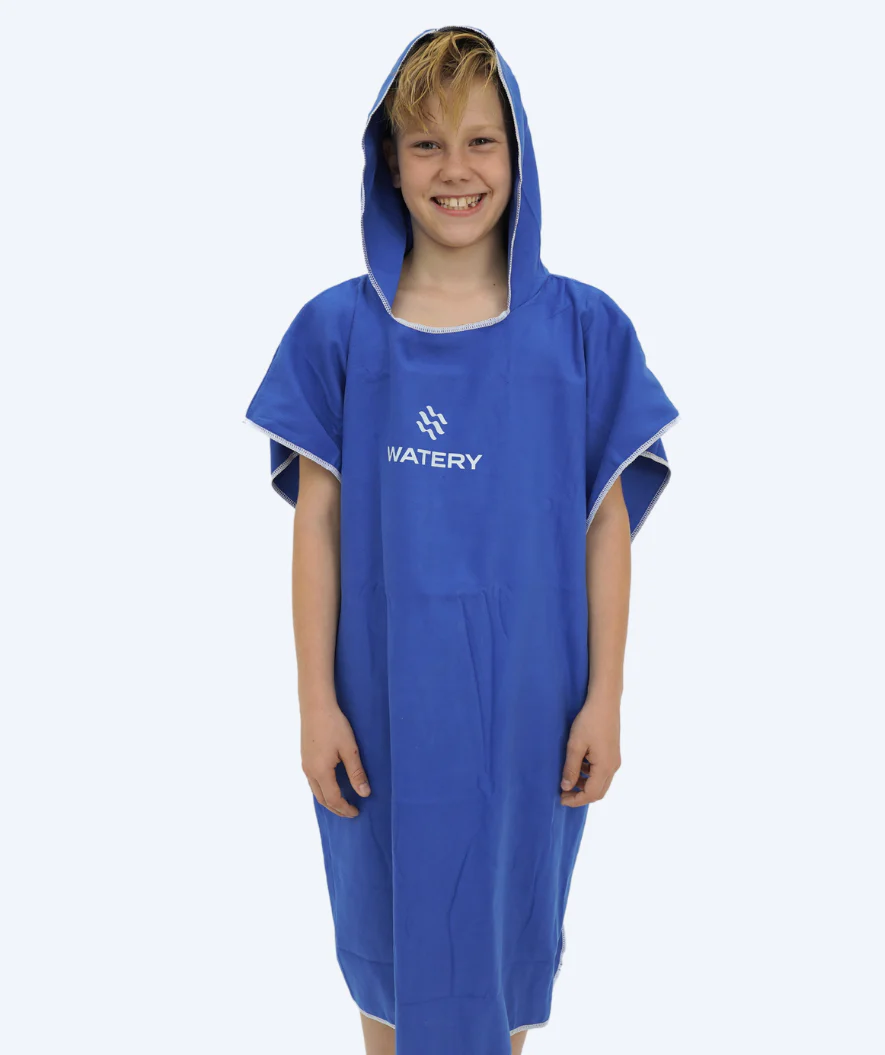 Watery Badeponcho für Junioren (6-15) - Mikrofaser - Royal Blue - Image 9