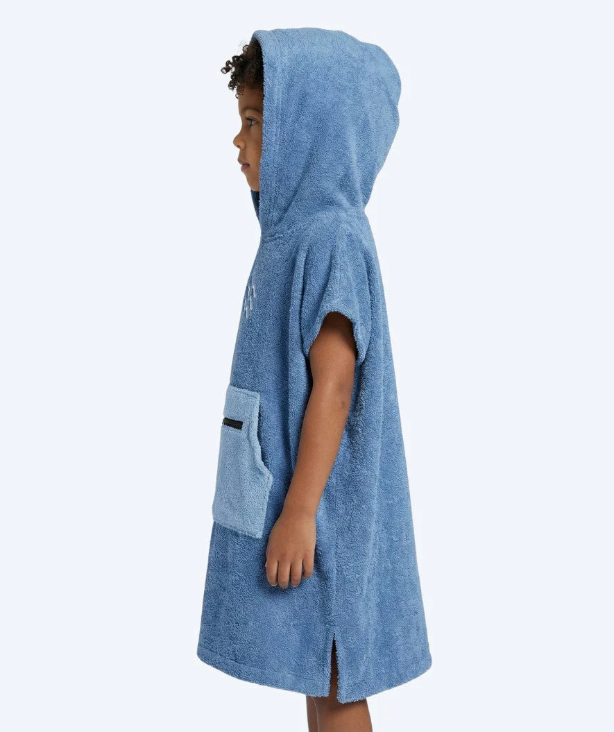 Watery Badeponcho für Kinder (1-6) - Baumwolle - Atlantic Blue - Image 3
