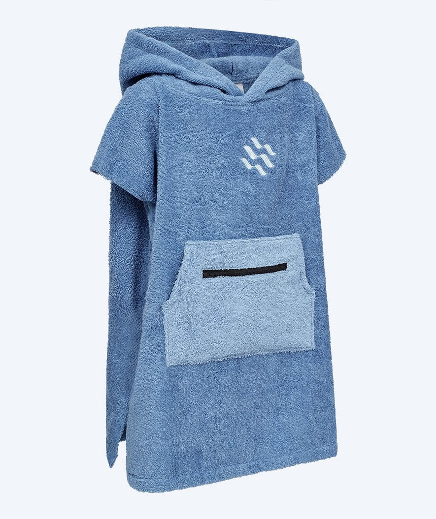 Watery Badeponcho für Kinder (1-6) - Baumwolle - Atlantic Blue - Image 6