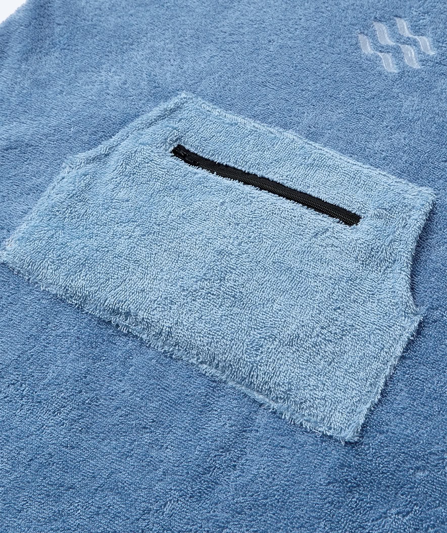 Watery Badeponcho für Kinder (1-6) - Baumwolle - Atlantic Blue - Image 9