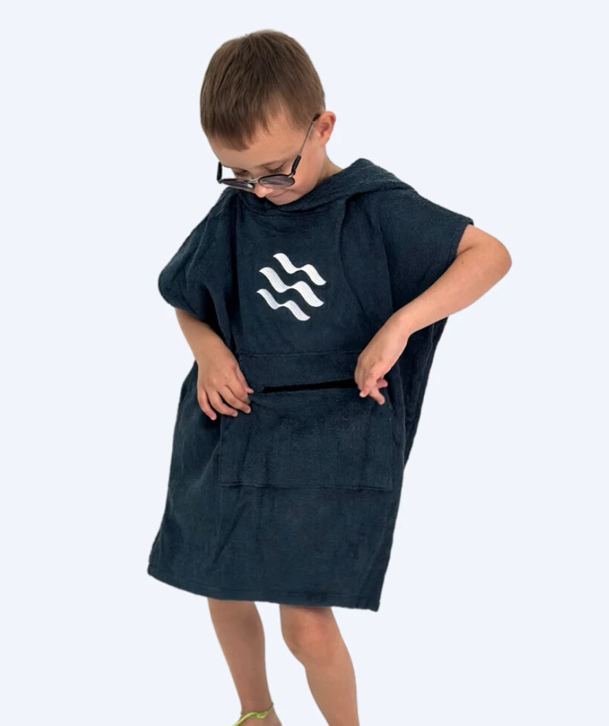 Watery Badeponcho für Kinder (1-6) - Baumwolle - Donkerblau - Image 10
