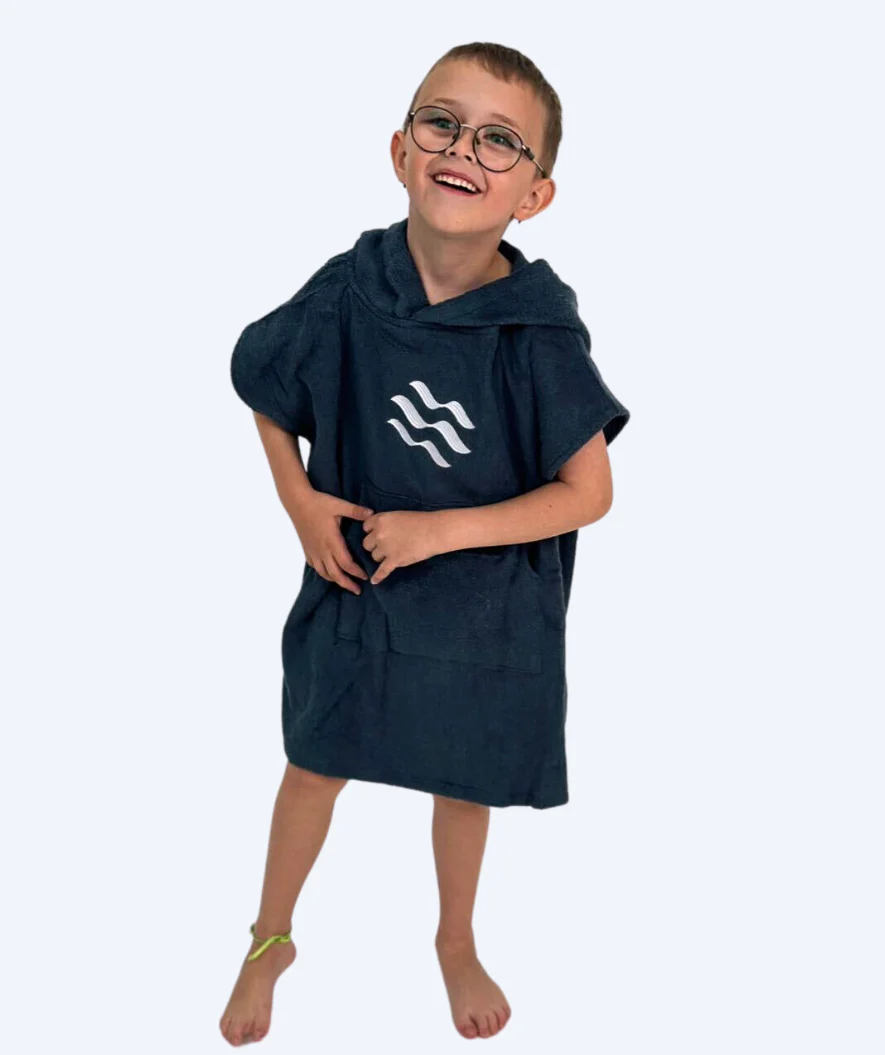 Watery Badeponcho für Kinder (1-6) - Baumwolle - Donkerblau - Image 8