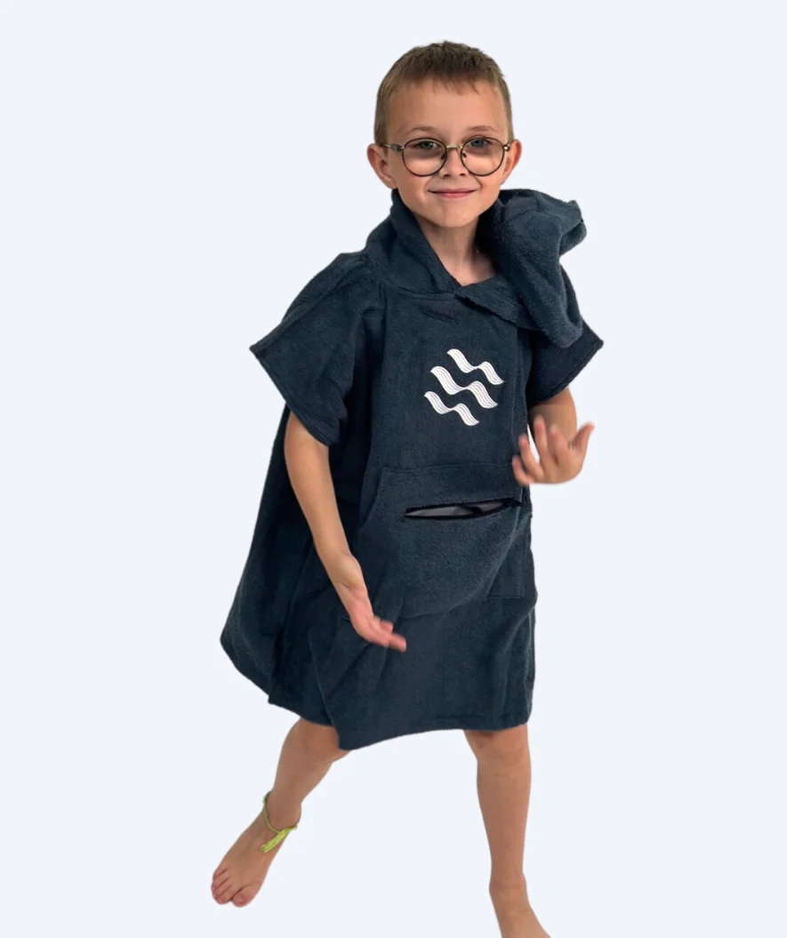 Watery Badeponcho für Kinder (1-6) - Baumwolle - Donkerblau - Image 9