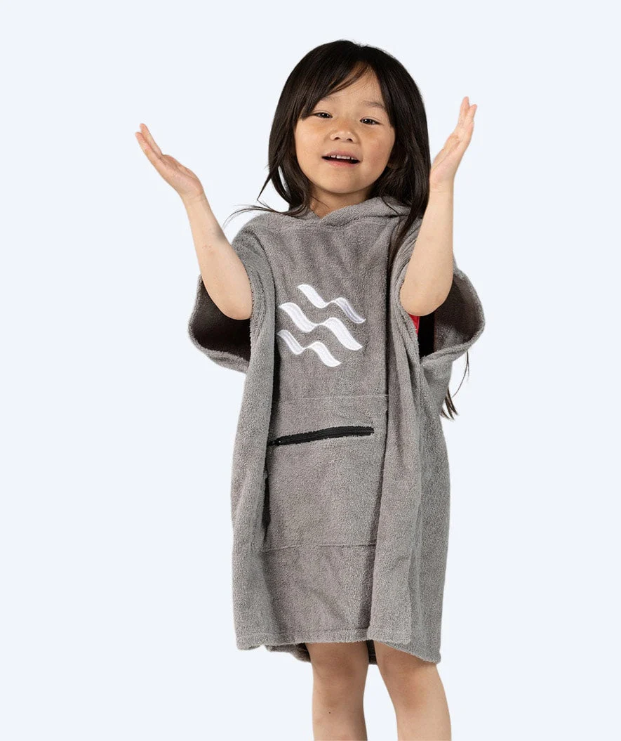 Watery Badeponcho für Kinder (1-6) - Baumwolle - Grau