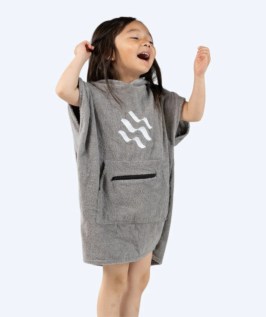Watery Badeponcho für Kinder (1-6) - Baumwolle - Grau - Image 3