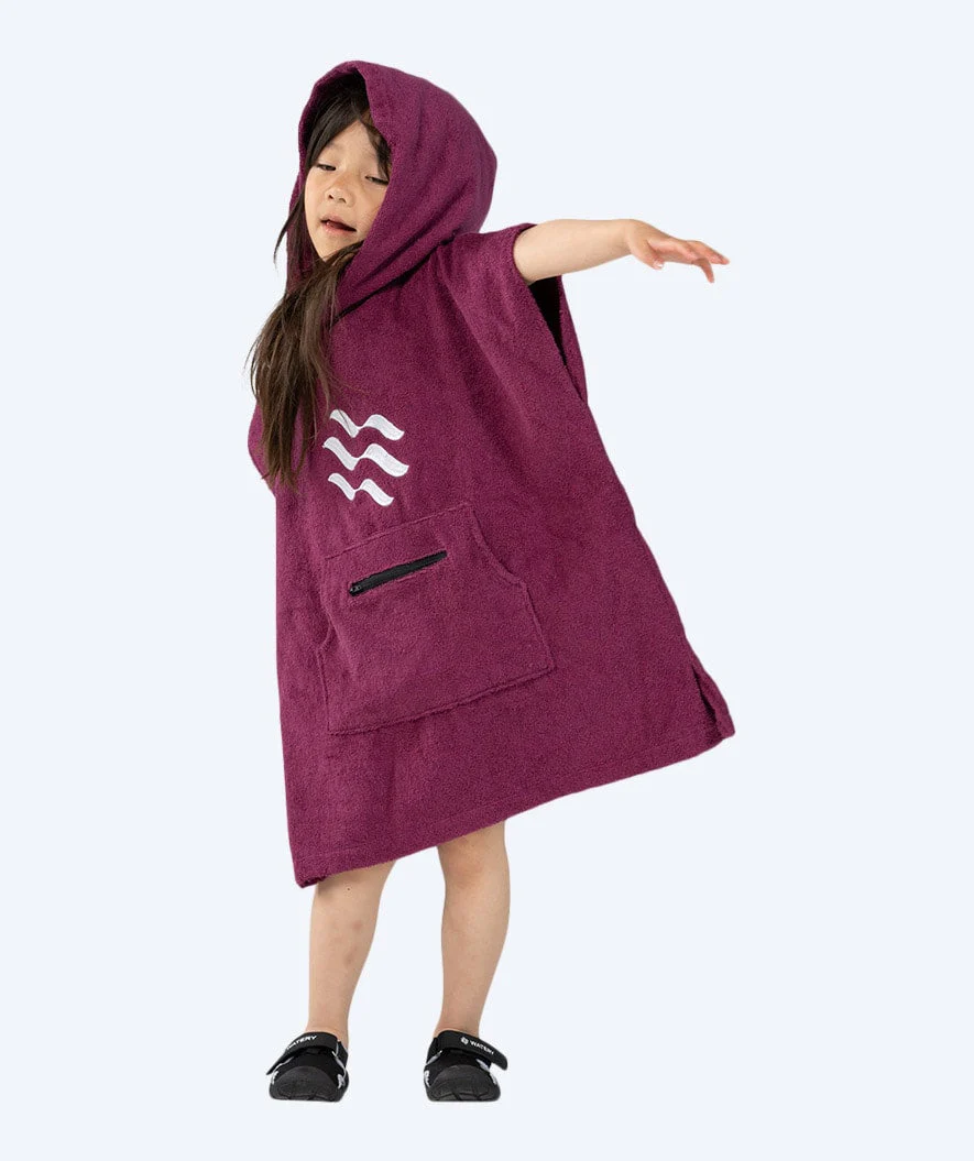 Watery Badeponcho für Kinder (1-6) - Baumwolle - Lila - Image 10