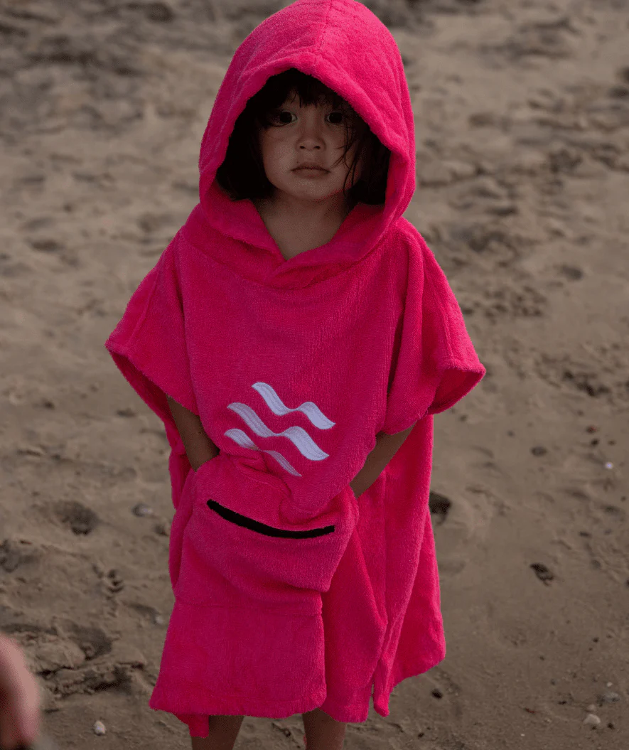Watery Badeponcho für Kinder (1-6) - Baumwolle - Lila - Image 6