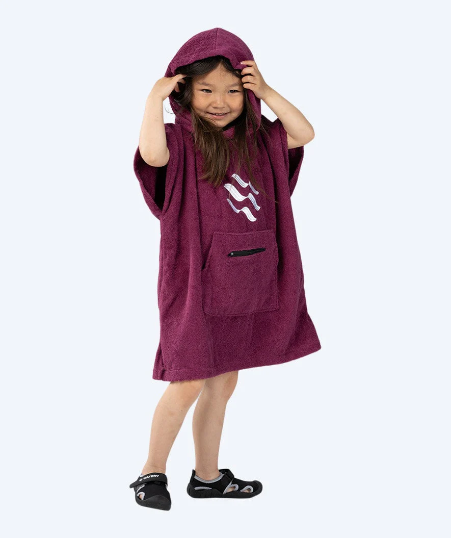 Watery Badeponcho für Kinder (1-6) - Baumwolle - Lila - Image 9