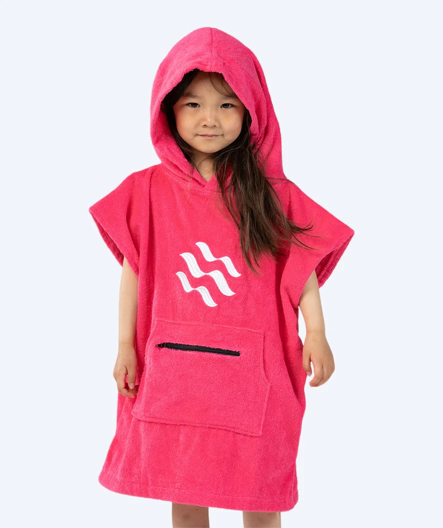 Watery Badeponcho für Kinder (1-6) - Baumwolle - Rosa - Image 2