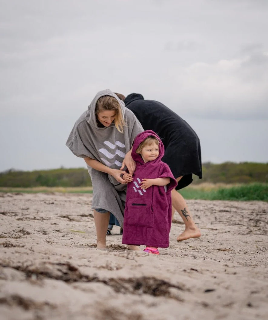 Watery Badeponcho für Kinder (1-6) - Baumwolle - Schwarz - Image 11