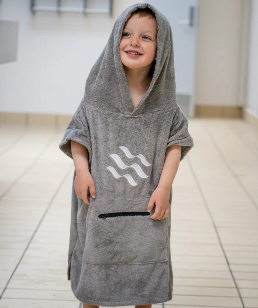 Watery Badeponcho für Kinder (1-6) - Baumwolle - Schwarz - Image 8