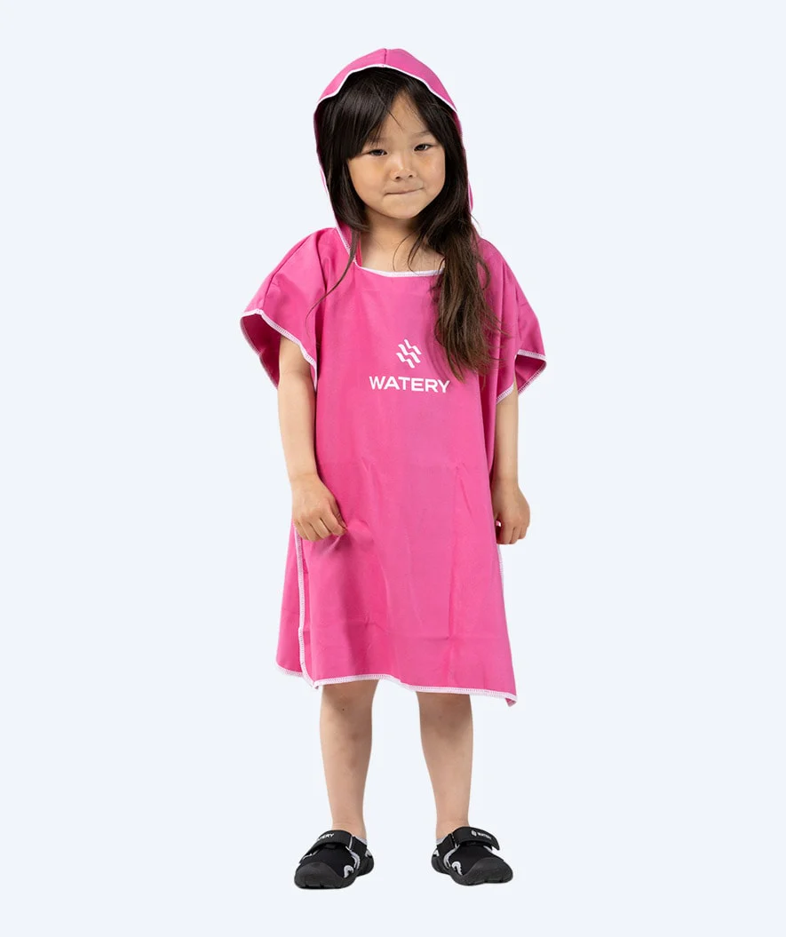 Watery Badeponcho für Kinder (1-6) - Mikrofaser - Rosa - Image 5