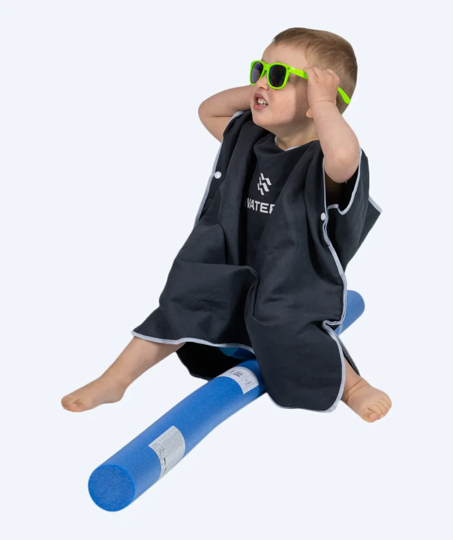 Watery Badeponcho für Kinder (1-6) - Mikrofaser - Schwarz - Image 5