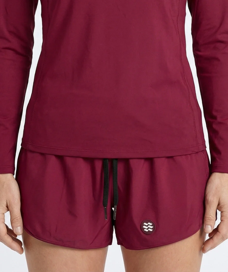 Watery Badeshorts für Damen - Remington - Dunkelrot - Image 5