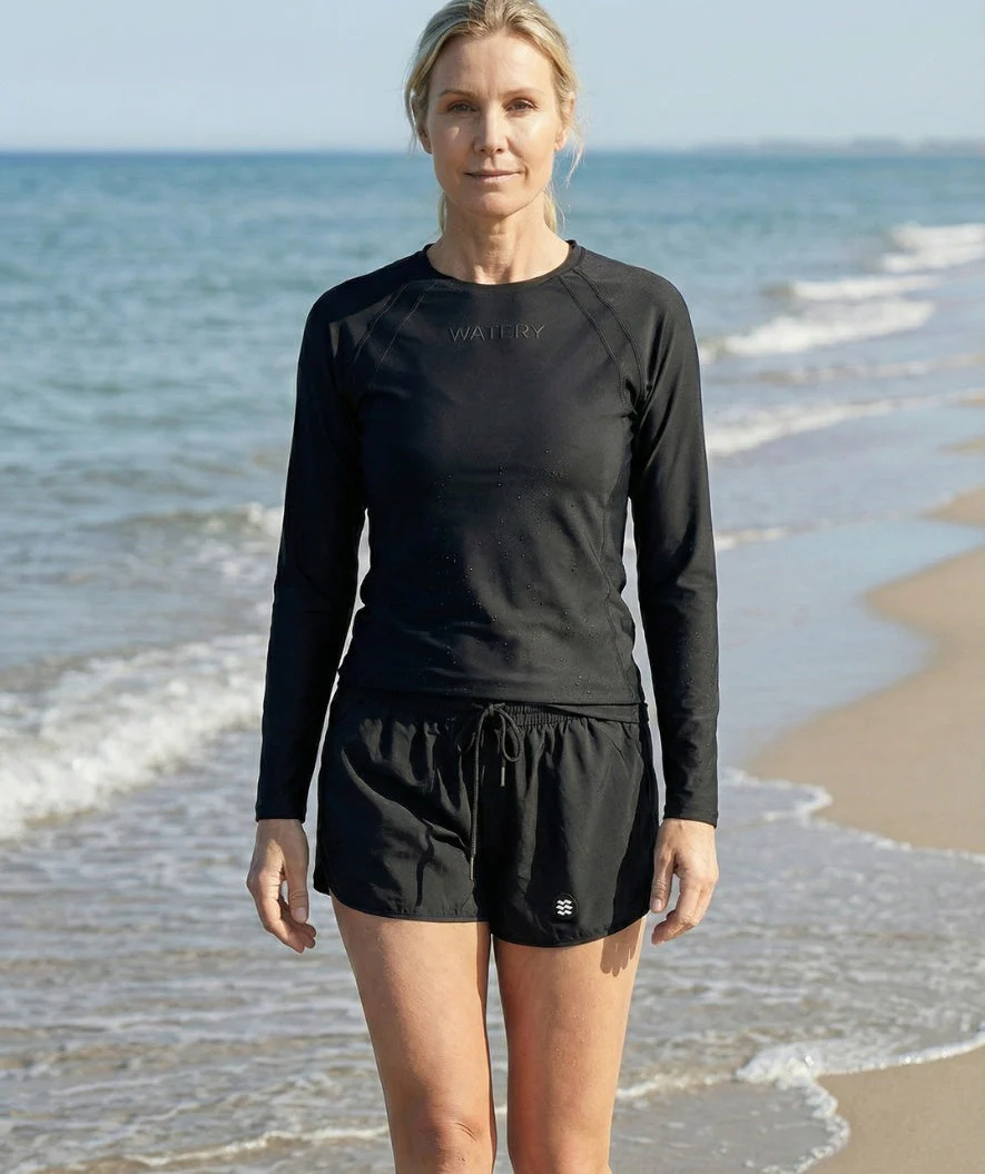 Watery Badeshorts für Damen - Remington - Schwarz - Image 3