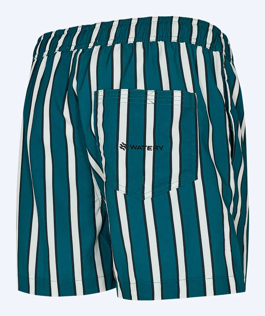 Watery Badeshorts für Herren - Kelvin Eco - Grün/Weiß - Image 15