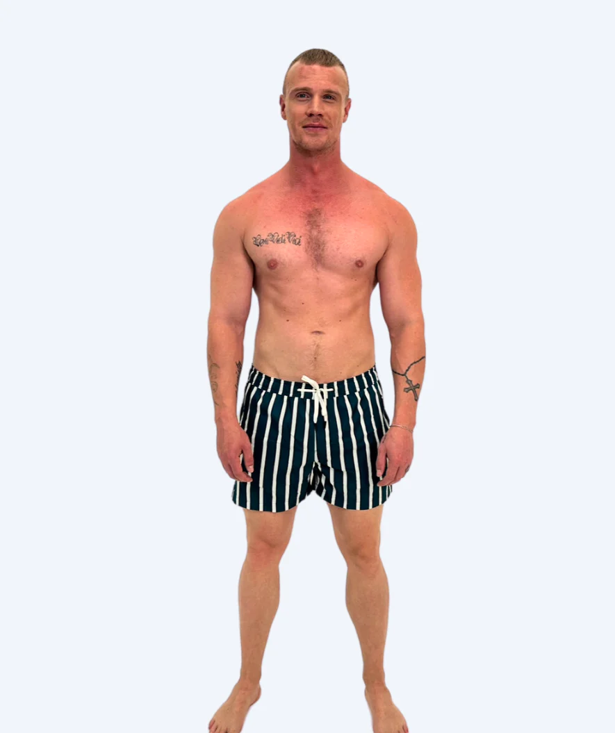 Watery Badeshorts für Herren - Kelvin Eco - Grün/Weiß - Image 7