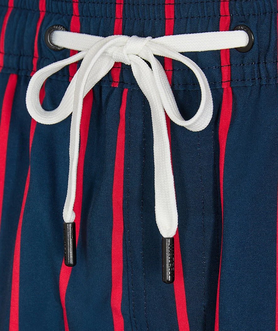 Watery Badeshorts für Herren - Marilla Eco - Donkerblau/Rot - Image 9