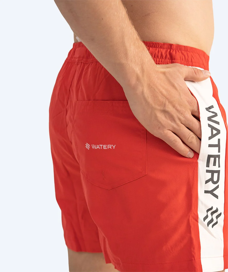 Watery Badeshorts für Herren - Signature Eco - Rot - Image 14