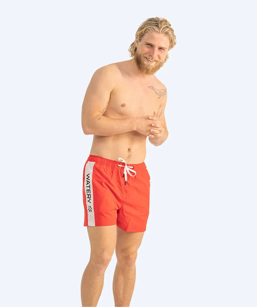 Watery Badeshorts für Herren - Signature Eco - Rot - Image 2