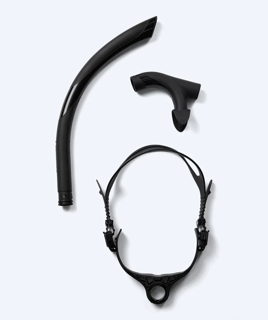 Watery Mittelschnorchel zum Schwimmen - Phoenix Elite - Schwarz - Image 12