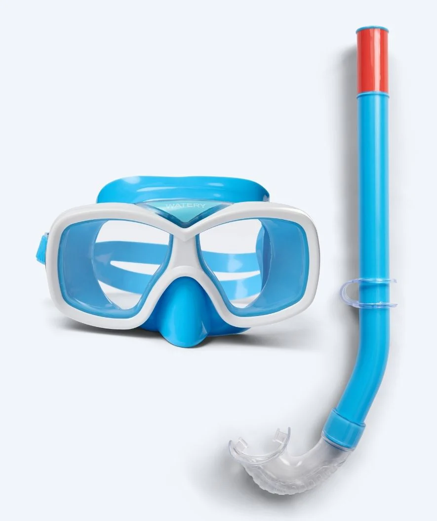 Watery Combo Schnorchelset für Junioren (8-15) - Misu - Blau
