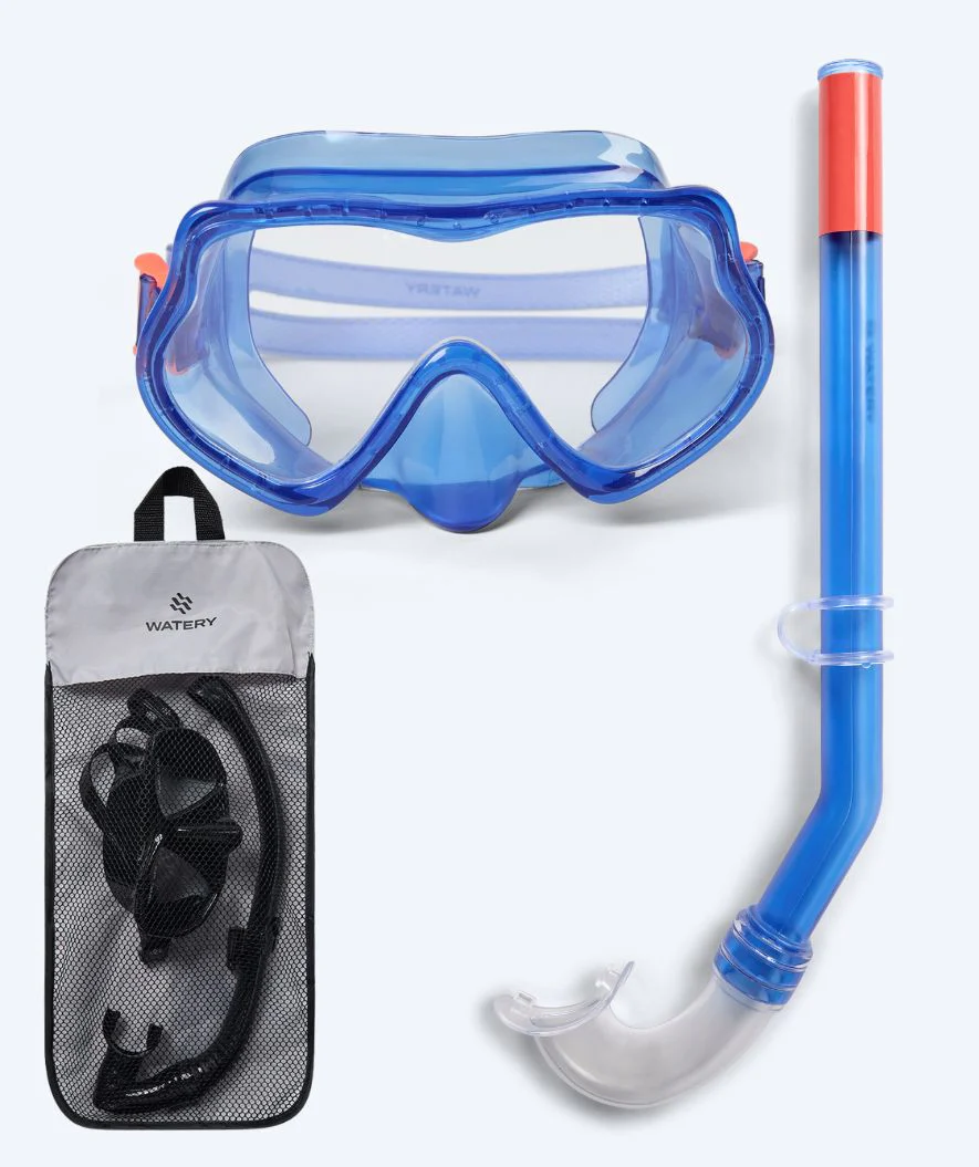 Watery Combo Schnorchelset für Kinder (4-10) - Winslet - Blau - Image 12