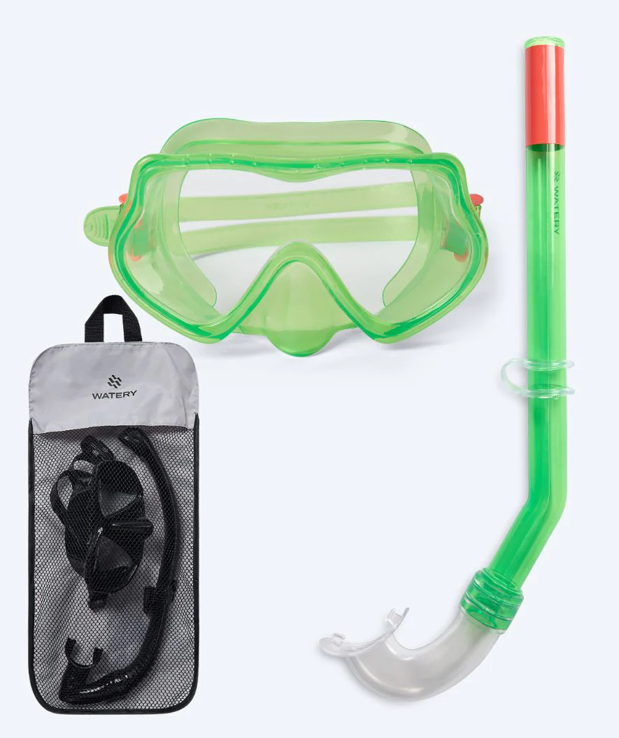 Watery Combo Schnorchelset für Kinder (4-10) - Winslet - Grün - Image 11