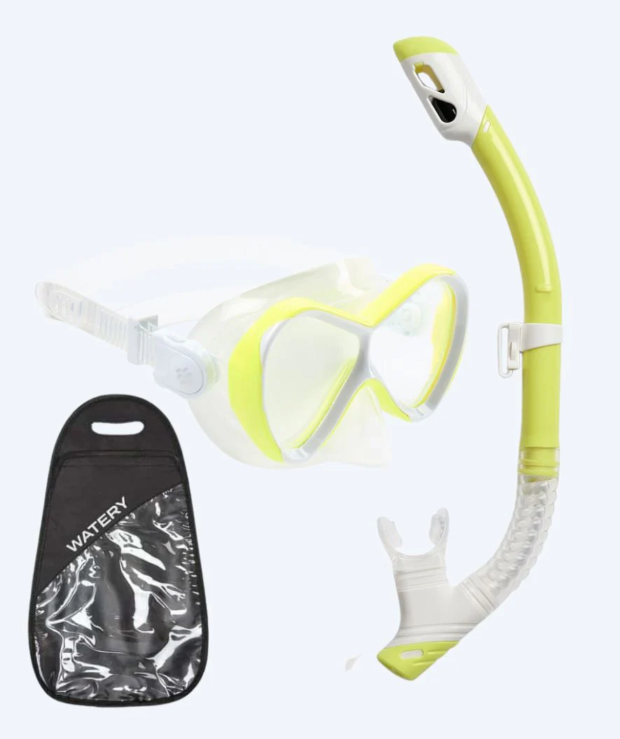 Watery Combo Schnorchelset für Kinder - Triton Full-dry - Gelb - Image 7