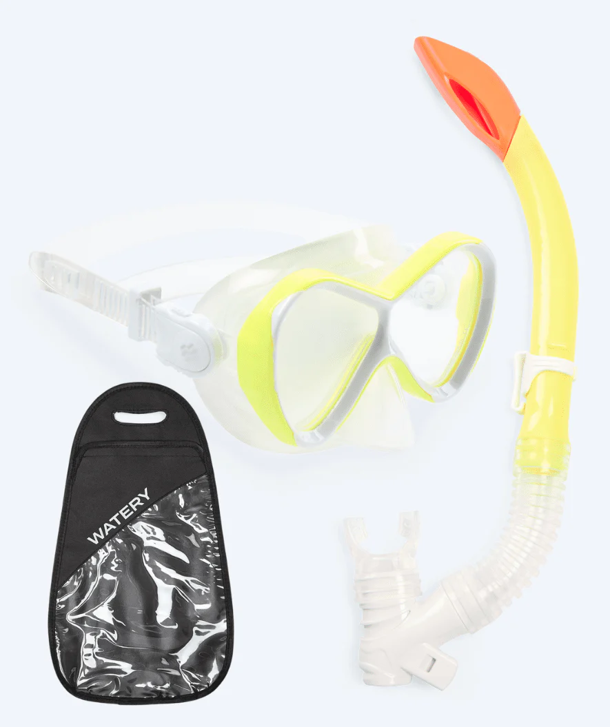 Watery Combo Schnorchelset für Kinder - Triton Semi-dry - Gelb - Image 9
