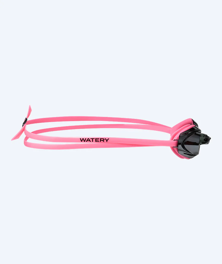 Watery Elite Schwimmbrillen - Captain Mirror - Rosa/Silber - Image 3