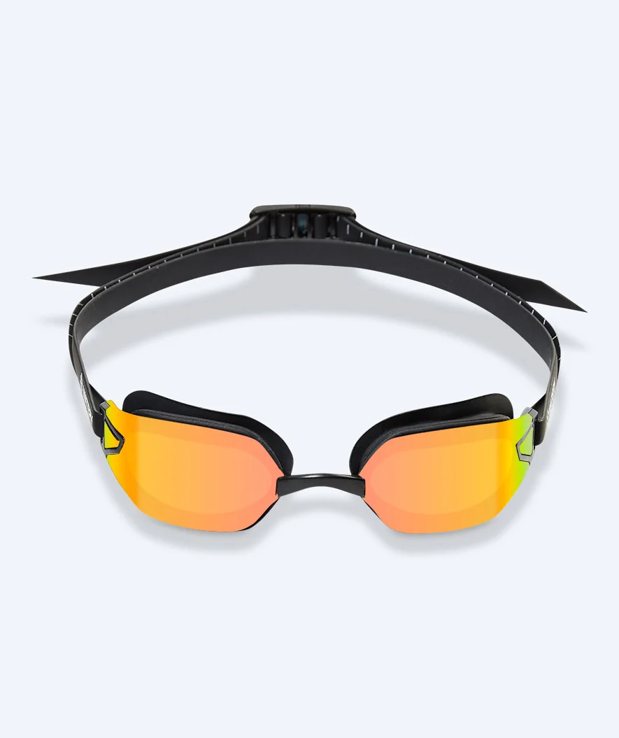 Watery Wettkampf Schwimbrille für Kinder - Power Lane - Schwarz/Gold - Image 2