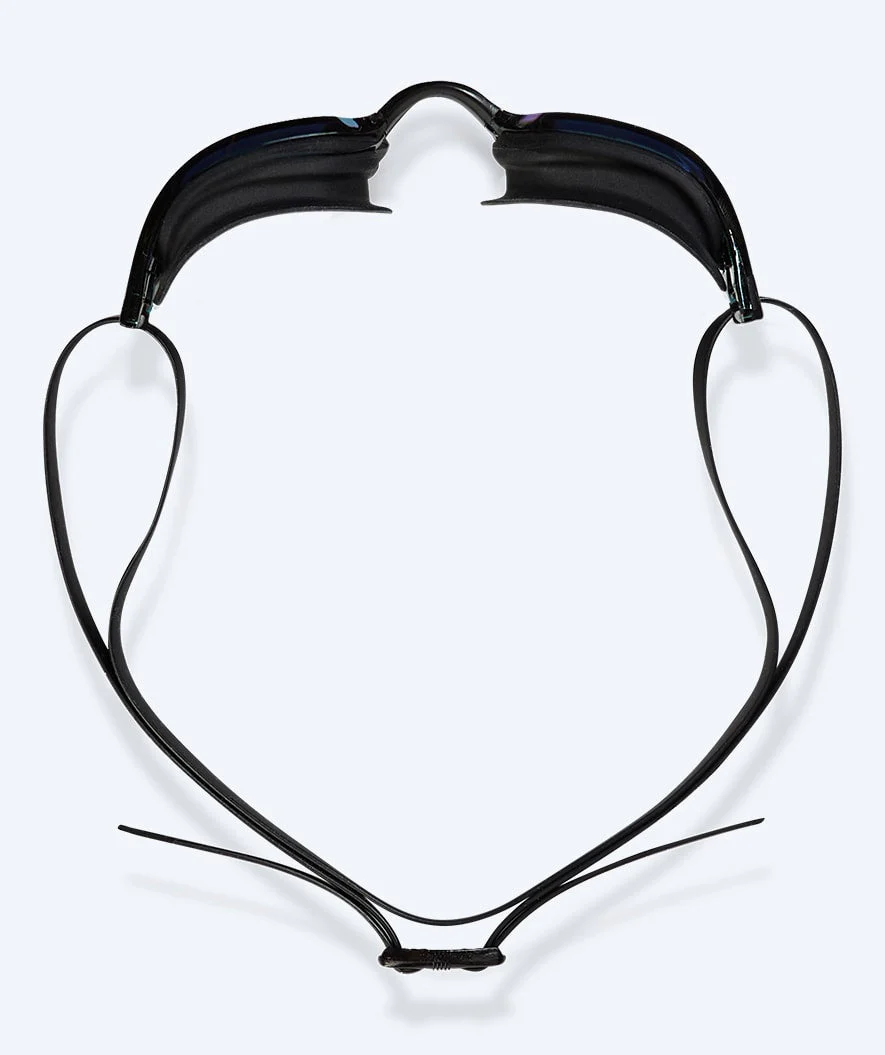 Watery Wettkampf Schwimbrille für Kinder - Power Lane - Schwarz/Silber - Image 3