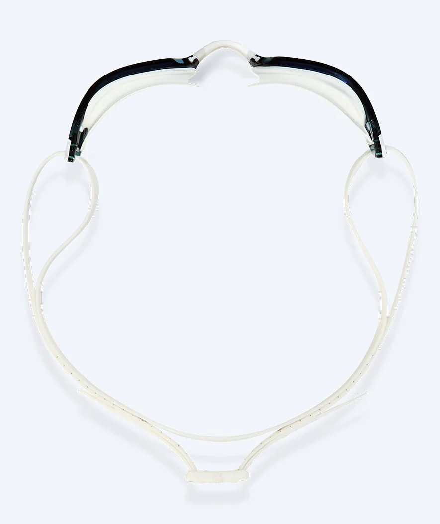 Watery Wettkampf Schwimbrille für Kinder - Power Lane - Weiß/Gold - Image 3