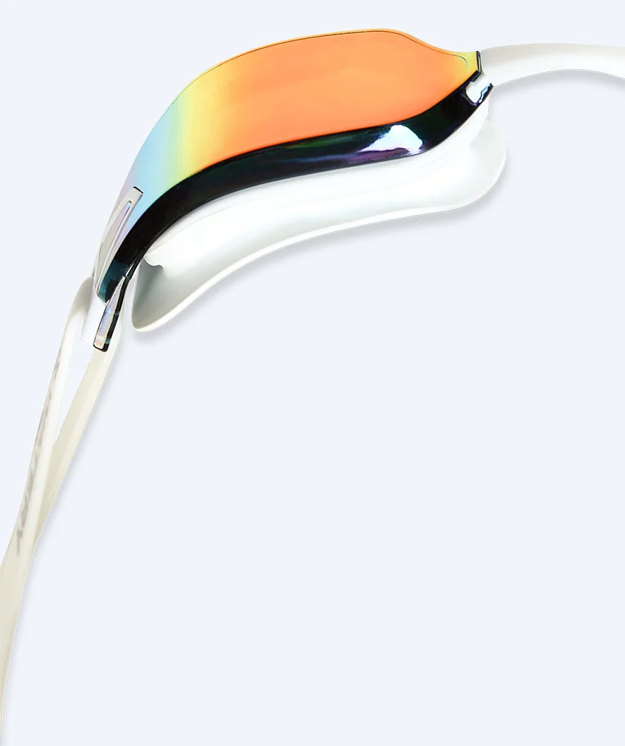 Watery Wettkampf Schwimbrille für Kinder - Power Lane - Weiß/Gold - Image 6