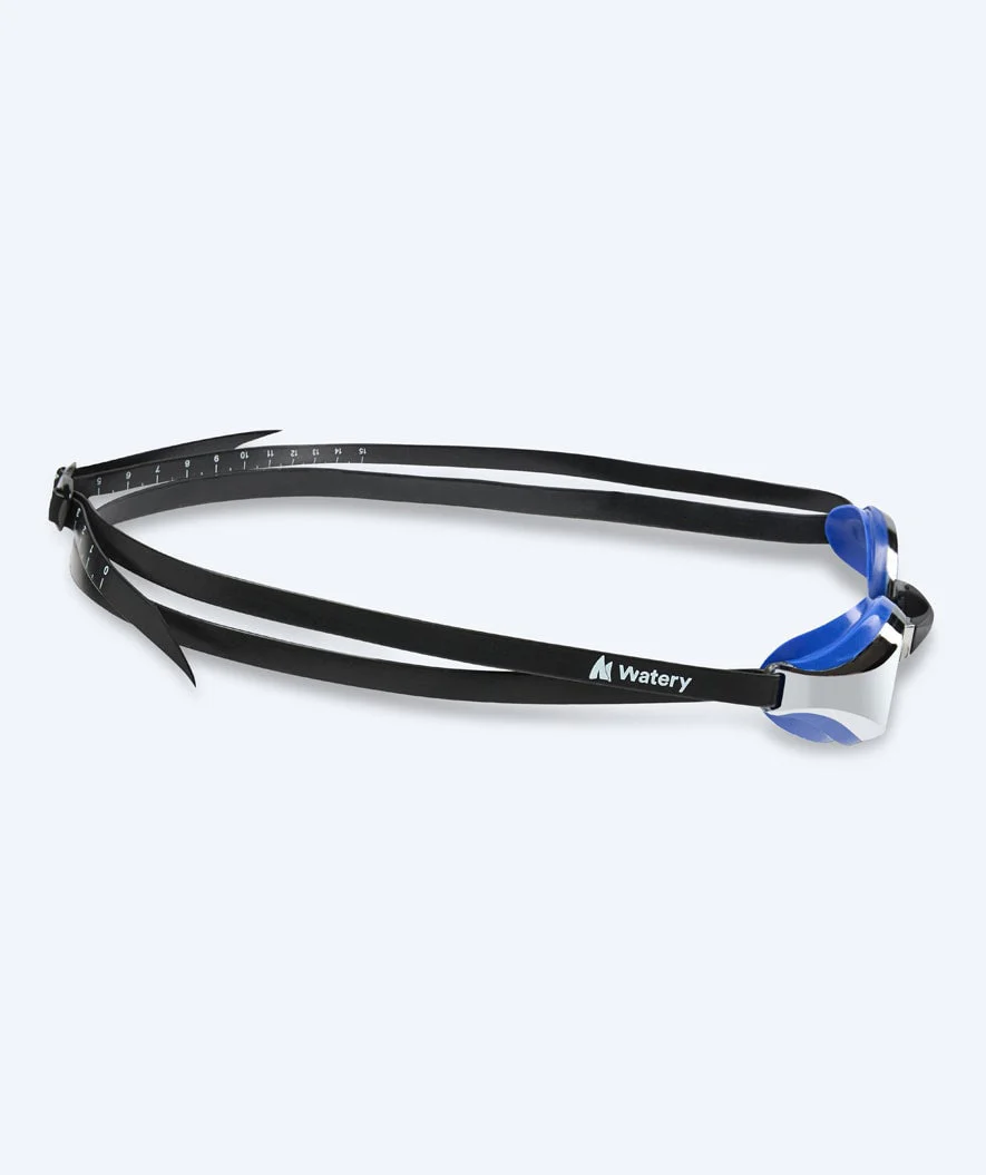 Watery Elite Schwimmbrillen - Poseidon Mirror - Blau/Silber - Image 4