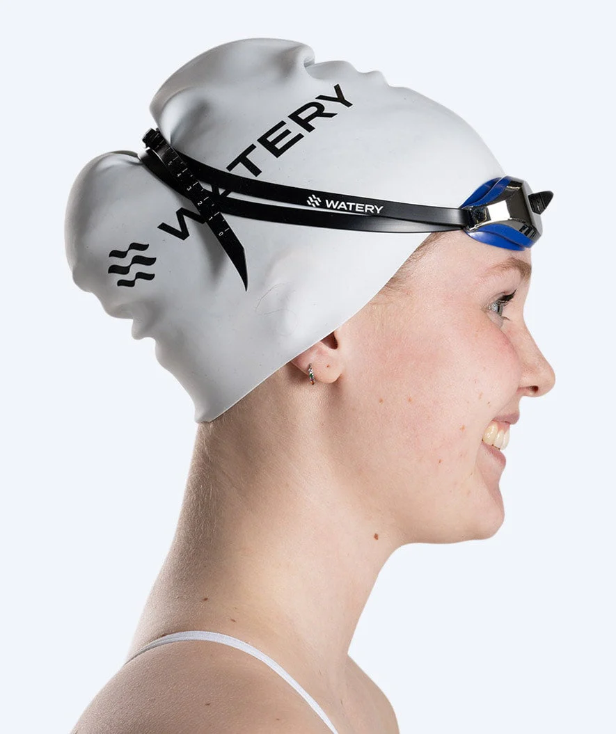 Watery Elite Schwimmbrillen - Poseidon Mirror - Blau/Silber - Image 9