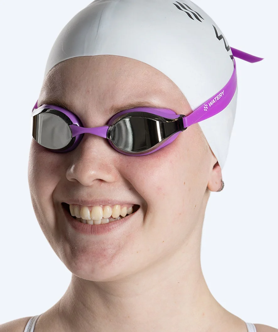 Watery Elite Schwimmbrillen - Poseidon Mirror - Lila/Silber - Image 7