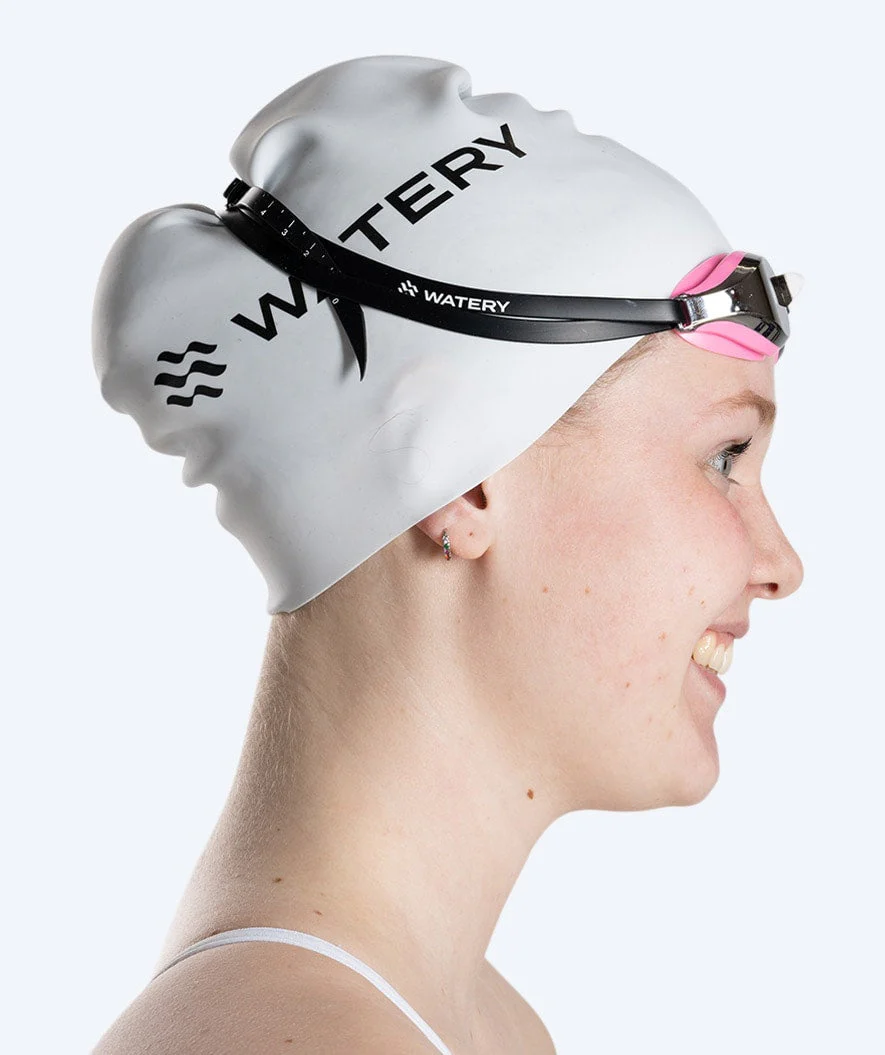 Watery Elite Schwimmbrillen - Poseidon Mirror - Rosa/Silber - Image 9