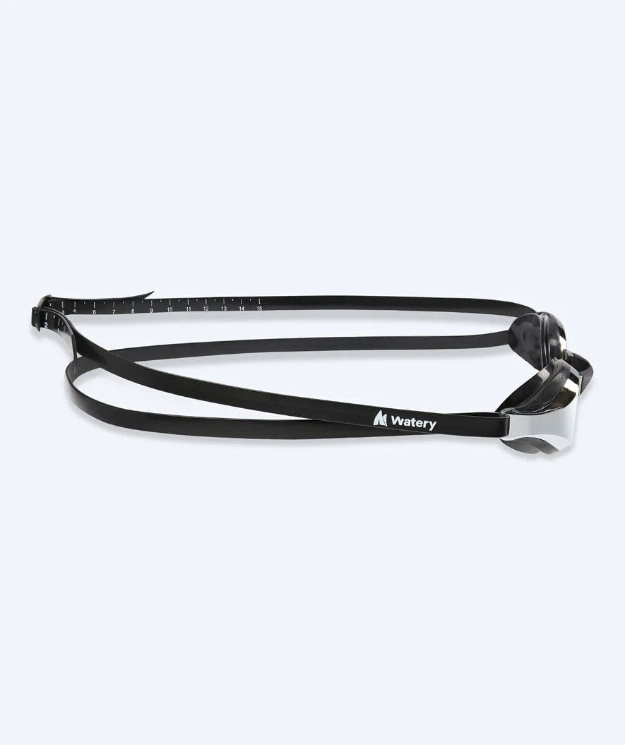 Watery Elite Schwimmbrillen - Poseidon Mirror - Schwarz/Silber - Image 4